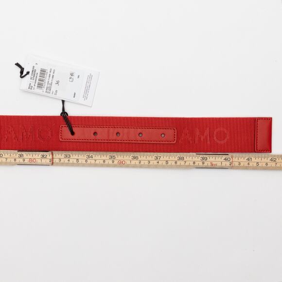 Ferragamo Men's Double Gancini Webbed Fabric Belt 36 - Picture 7 of 7